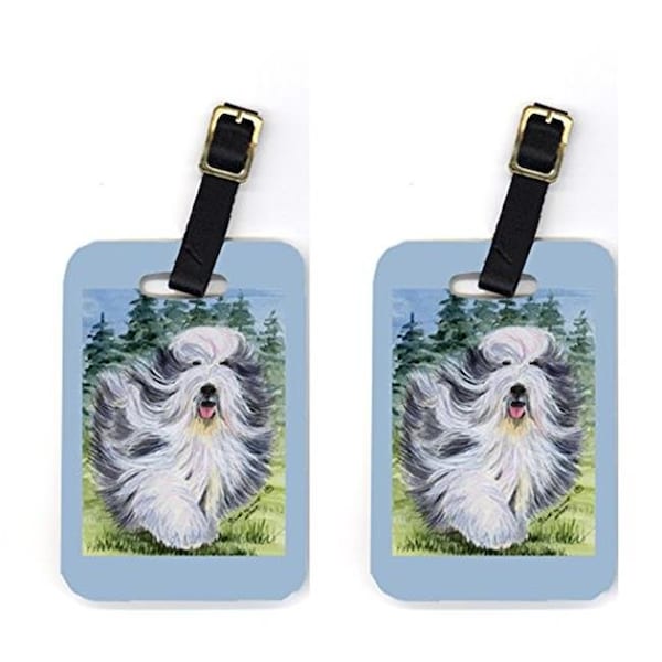 Carolines Treasures SS8037BT Bearded Collie Luggage Tags; Pair Of 2 SS8037BT - main